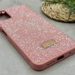 قاب گوشی Poco M3 - Redmi 9T شیائومی نگین دار سواروسکی SWAROVSKI پلاک فلزی صورتی کد 151452