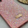 قاب گوشی Redmi 12 - Poco M6 Pro 5G شیائومی نگین دار سواروسکی SWAROVSKI پلاک فلزی صورتی کد 151460