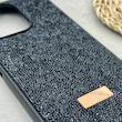 قاب گوشی Redmi 13 4G - Redmi 13 5G - Redmi 13X - Poco M6 4G شیائومی نگین دار سواروسکی SWAROVSKI پلاک فلزی مشکی کد 151465