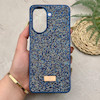قاب گوشی Redmi A5 - Poco C71 شیائومی نگین دار سواروسکی SWAROVSKI پلاک فلزی سرمه ای کد 151485