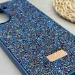 قاب گوشی Redmi A5 - Poco C71 شیائومی نگین دار سواروسکی SWAROVSKI پلاک فلزی سرمه ای کد 151485