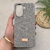 قاب گوشی Redmi A5 - Poco C71 شیائومی نگین دار سواروسکی SWAROVSKI پلاک فلزی خاکستری کد 151486
