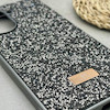 قاب گوشی Redmi A5 - Poco C71 شیائومی نگین دار سواروسکی SWAROVSKI پلاک فلزی خاکستری کد 151486