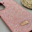 قاب گوشی Redmi A5 - Poco C71 شیائومی نگین دار سواروسکی SWAROVSKI پلاک فلزی صورتی کد 151489