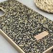 قاب گوشی Redmi A5 - Poco C71 شیائومی نگین دار سواروسکی SWAROVSKI پلاک فلزی طلایی کد 151490