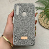 قاب گوشی Redmi Note 8 - Redmi Note 8 2021 شیائومی نگین دار سواروسکی SWAROVSKI پلاک فلزی خاکستری کد 151493