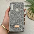 قاب گوشی Redmi Note 8 - Redmi Note 8 2021 شیائومی نگین دار سواروسکی SWAROVSKI پلاک فلزی خاکستری کد 151493