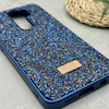 قاب گوشی Redmi Note 8 Pro شیائومی نگین دار سواروسکی SWAROVSKI پلاک فلزی سرمه ای کد 151496