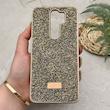 قاب گوشی Redmi Note 8 Pro شیائومی نگین دار سواروسکی SWAROVSKI پلاک فلزی طلایی کد 151498