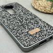 قاب گوشی Redmi Note 8 Pro شیائومی نگین دار سواروسکی SWAROVSKI پلاک فلزی خاکستری کد 151499