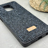 قاب گوشی Redmi Note 9S - Redmi Note 9 Pro شیائومی نگین دار سواروسکی SWAROVSKI پلاک فلزی مشکی کد 151501