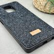 قاب گوشی Redmi Note 9S - Redmi Note 9 Pro شیائومی نگین دار سواروسکی SWAROVSKI پلاک فلزی مشکی کد 151501