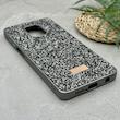 قاب گوشی Redmi Note 9S - Redmi Note 9 Pro شیائومی نگین دار سواروسکی SWAROVSKI پلاک فلزی خاکستری کد 151502