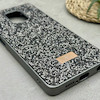 قاب گوشی Redmi Note 9S - Redmi Note 9 Pro شیائومی نگین دار سواروسکی SWAROVSKI پلاک فلزی خاکستری کد 151502
