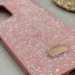 قاب گوشی Redmi Note 10 4G - Redmi Note 10S - Poco M5S شیائومی نگین دار سواروسکی SWAROVSKI پلاک فلزی صورتی کد 151510