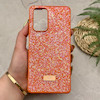 قاب گوشی Redmi Note 10 Pro 4G - Redmi Note 10 Pro Max شیائومی نگین دار سواروسکی SWAROVSKI پلاک فلزی نارنجی کد 151515