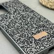 قاب گوشی Redmi Note 10 Pro 4G - Redmi Note 10 Pro Max شیائومی نگین دار سواروسکی SWAROVSKI پلاک فلزی خاکستری کد 151516