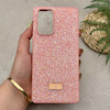 قاب گوشی Redmi Note 10 Pro 4G - Redmi Note 10 Pro Max شیائومی نگین دار سواروسکی SWAROVSKI پلاک فلزی صورتی کد 151520
