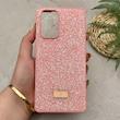 قاب گوشی Redmi Note 10 Pro 4G - Redmi Note 10 Pro Max شیائومی نگین دار سواروسکی SWAROVSKI پلاک فلزی صورتی کد 151520