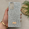 قاب گوشی Redmi Note 10 Pro 4G - Redmi Note 10 Pro Max شیائومی نگین دار سواروسکی SWAROVSKI پلاک فلزی نقره ای کد 151522
