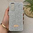 قاب گوشی Redmi Note 11 4G - Redmi Note 11S شیائومی نگین دار سواروسکی SWAROVSKI پلاک فلزی نقره ای کد 151523