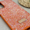 قاب گوشی Redmi Note 11 4G - Redmi Note 11S شیائومی نگین دار سواروسکی SWAROVSKI پلاک فلزی نارنجی کد 151527