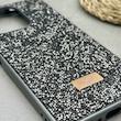 قاب گوشی Redmi Note 13 4G شیائومی نگین دار سواروسکی SWAROVSKI پلاک فلزی خاکستری کد 151530