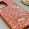 قاب گوشی Redmi Note 13 4G شیائومی نگین دار سواروسکی SWAROVSKI پلاک فلزی نارنجی کد 151532
