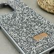قاب گوشی Redmi Note 13 4G شیائومی نگین دار سواروسکی SWAROVSKI پلاک فلزی نقره ای کد 151535
