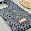 قاب گوشی Redmi Note 14 4G شیائومی نگین دار سواروسکی SWAROVSKI پلاک فلزی مشکی کد 151538