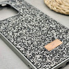 قاب گوشی Redmi Note 14 4G شیائومی نگین دار سواروسکی SWAROVSKI پلاک فلزی خاکستری کد 151540