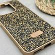 قاب گوشی Redmi Note 14 4G شیائومی نگین دار سواروسکی SWAROVSKI پلاک فلزی طلایی کد 151541