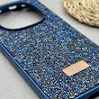 قاب گوشی Redmi Note 14 Pro 4G شیائومی نگین دار سواروسکی SWAROVSKI پلاک فلزی سرمه ای کد 151548