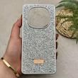قاب گوشی Redmi Note 14 Pro 4G شیائومی نگین دار سواروسکی SWAROVSKI پلاک فلزی نقره ای کد 151549
