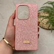 قاب گوشی Redmi Note 13 Pro 4G - Poco M6 Pro 4G - Redmi Note 14S شیائومی نگین دار سواروسکی SWAROVSKI پلاک فلزی صورتی کد 151554