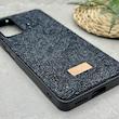 قاب گوشی Redmi Note 11 Pro 4G Global - Redmi Note 11 Pro 5G Global - Redmi Note 11E Pro - Redmi Note 12 Pro 4G شیائومی نگین دار سواروسکی SWAROVSKI پلاک فلزی مشکی کد 151558
