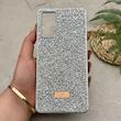 قاب گوشی Redmi Note 11 Pro 4G Global - Redmi Note 11 Pro 5G Global - Redmi Note 11E Pro - Redmi Note 12 Pro 4G شیائومی نگین دار سواروسکی SWAROVSKI پلاک فلزی نقره ای کد 151562