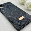 قاب گوشی Galaxy A07 سامسونگ نگین دار سواروسکی SWAROVSKI پلاک فلزی مشکی کد 150786