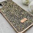 قاب گوشی Galaxy A07 سامسونگ نگین دار سواروسکی SWAROVSKI پلاک فلزی طلایی کد 150787