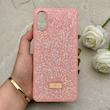 قاب گوشی Galaxy A07 سامسونگ نگین دار سواروسکی SWAROVSKI پلاک فلزی صورتی کد 150788