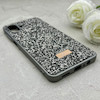 قاب گوشی Galaxy A07 سامسونگ نگین دار سواروسکی SWAROVSKI پلاک فلزی خاکستری کد 150789