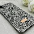 قاب گوشی Galaxy A07 سامسونگ نگین دار سواروسکی SWAROVSKI پلاک فلزی خاکستری کد 150789