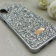 قاب گوشی Galaxy A07 سامسونگ نگین دار سواروسکی SWAROVSKI پلاک فلزی نقره ای کد 150791