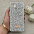 قاب گوشی Galaxy A07 سامسونگ نگین دار سواروسکی SWAROVSKI پلاک فلزی نقره ای کد 150791