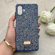 قاب گوشی Galaxy A07 سامسونگ نگین دار سواروسکی SWAROVSKI پلاک فلزی سرمه ای کد 150792