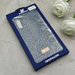 قاب گوشی Galaxy A14 سامسونگ نگین دار سواروسکی SWAROVSKI پلاک فلزی سرمه ای کد 150793