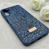 قاب گوشی Galaxy A14 سامسونگ نگین دار سواروسکی SWAROVSKI پلاک فلزی سرمه ای کد 150793