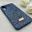 قاب گوشی Galaxy A14 سامسونگ نگین دار سواروسکی SWAROVSKI پلاک فلزی سرمه ای کد 150793