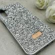 قاب گوشی Galaxy A14 سامسونگ نگین دار سواروسکی SWAROVSKI پلاک فلزی نقره ای کد 150794