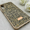 قاب گوشی Galaxy A14 سامسونگ نگین دار سواروسکی SWAROVSKI پلاک فلزی طلایی کد 150795